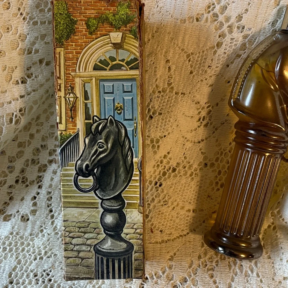 Set of Vintage Avon Pony Post Decanters